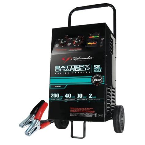 Amazon.com: Schumacher SE-4022 2/10/40/200 Amp Manual Wheeled Battery ...