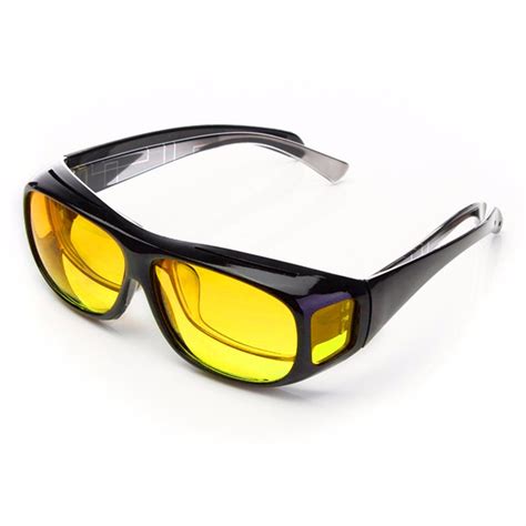 Yellow Unisex HD Lenses Sunglasses UV Protection Night Vision Driving Sports Goggles Glasses ...