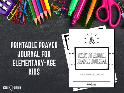 Back to School Prayer Journal for Kids – Deeper KidMin