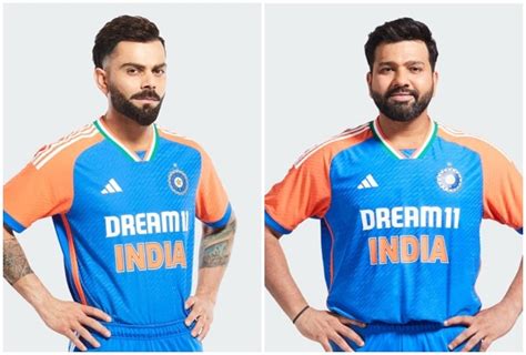 Rohit Sharma, Virat Kohli WEARING Indias New T20 World Cup 2024 Jersey ...