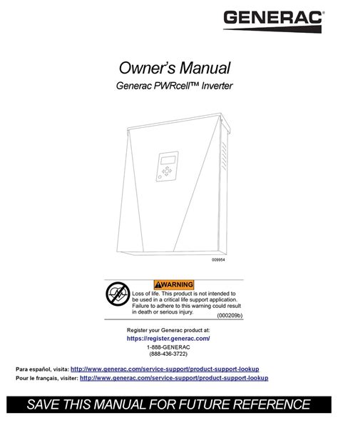 GENERAC POWER SYSTEMS PWRCELL X7600 SERIES OWNER'S MANUAL Pdf Download ...