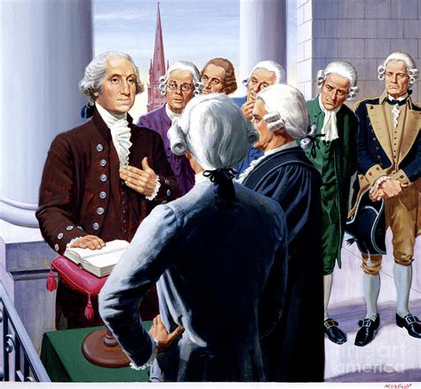 Inauguration Of George Washington Painting by Ed Vebell - Fine Art America