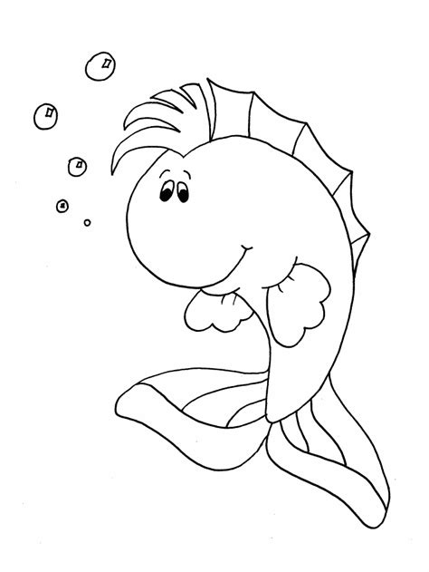 Free Cartoon Fish Coloring Pages, Download Free Cartoon Fish Coloring ...