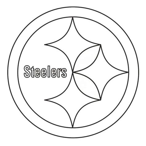 pittsburgh steelers from nfl teams coloring logo pages | Football coloring pages, Sports ...