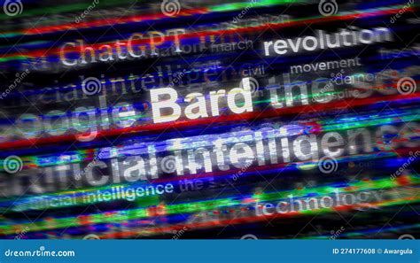 ChatGPT Bard Artificial Intelligence Ai Technology 3d Illustration ...