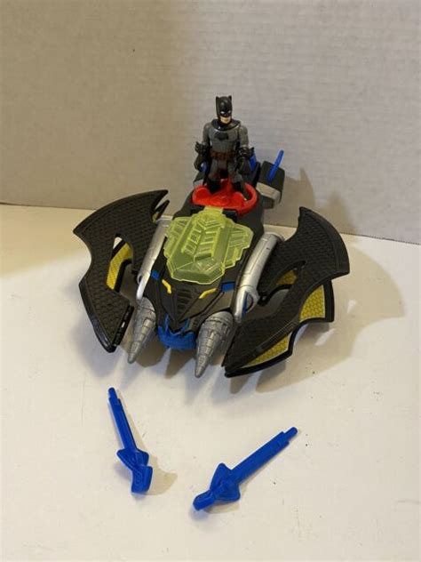 Imaginext Bat man's Batwing Plane w/ Discs DC Super Friends disks | eBay