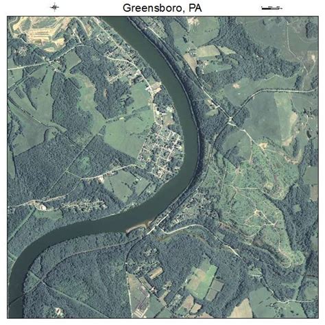 Aerial Photography Map of Greensboro, PA Pennsylvania