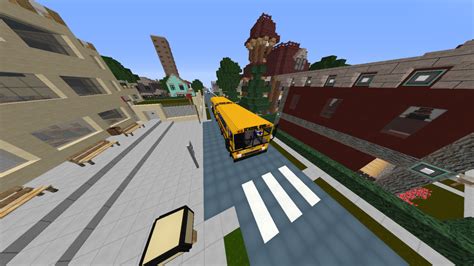 School Bus (Chisel and Bits) Minecraft Map