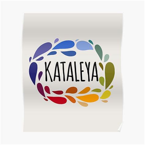 "Kataleya Name Cute Colorful Gift Named Kataleya" Poster for Sale by ...