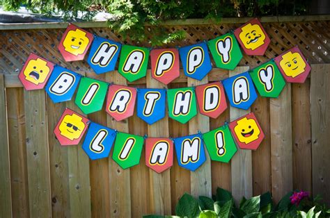 Lego Birthday Banner Lego Banner Download Print by InstaBirthday