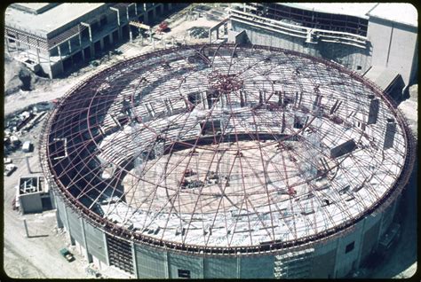 Arena Roof Construction - Side 1 of 1 - The Portal to Texas History