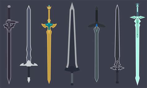 Kirito's Swords - Sword Art Online - Minimal by AligerousWayfarer on DeviantArt