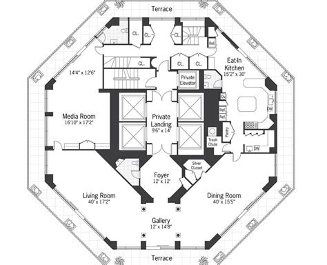 15 Harmonious Octagon Shaped House Plans - House Plans | 49691