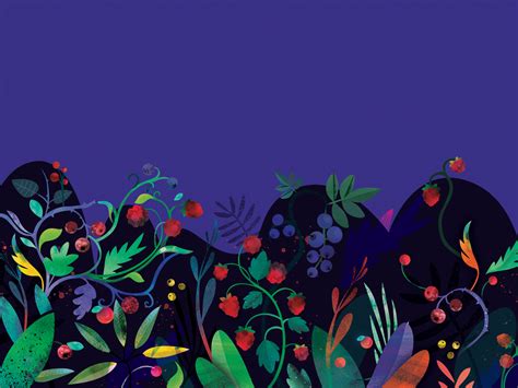 Berry forest by Eto on Dribbble