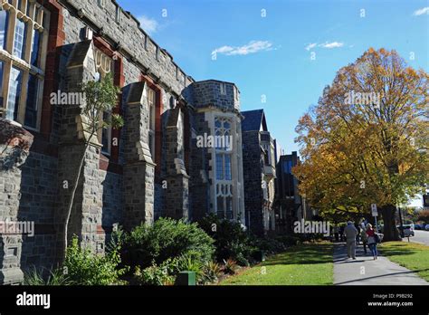 Christchurch, Neuseeland. 20th Apr, 2018. Exterior of Christ s College ...