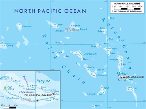 ISLAS MARSHALL - MAPAS GEOGRÁFICOS DE LAS ISLAS MARSHALL