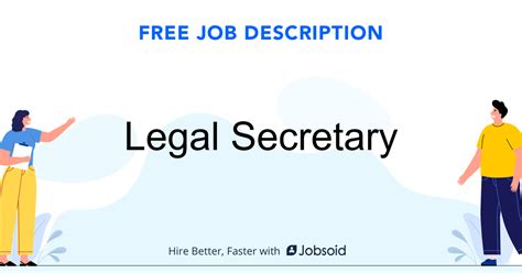 Legal Secretary Job Description - Jobsoid