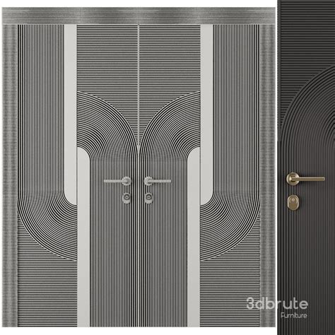 Entrance door set17 3d model Buy Download 3dbrute