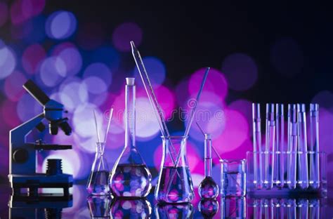 Science Experiment Concept Background - Laboratory. Stock Photo - Image ...