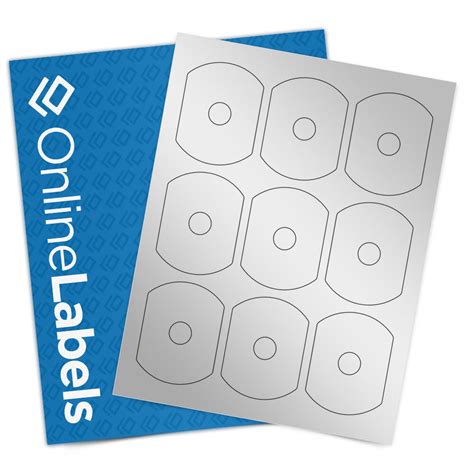 Business Card CD Labels - Silver Foil Laser - OL5575SF