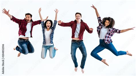 Happy People Jumping Images