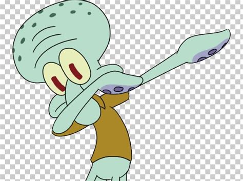 Squidward Tentacles Dab Patrick Star Meme T-shirt PNG, Clipart, Animal ...