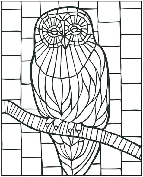 Christmas Mosaic Coloring Pages at GetColorings.com | Free printable ...