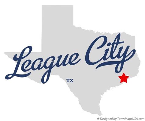 Map of League City Texas TX | League city texas, League city, League