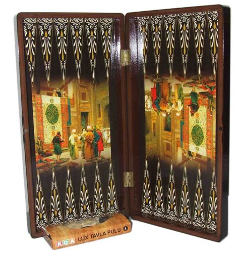 19'' Turkish "PERSIAN DESIGN" Backgammon & Chess Board - Board Games Messiah