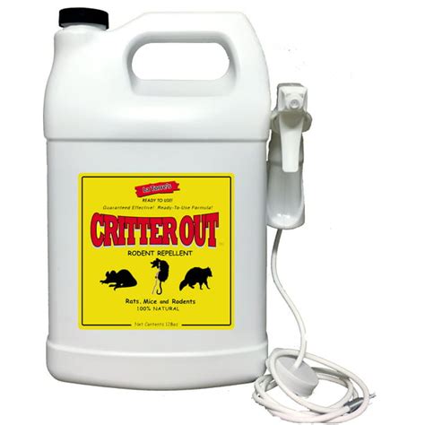 Rat, Mouse and Rodent Repellent: Critter Out 1 Gallon Ready-To-Use ...