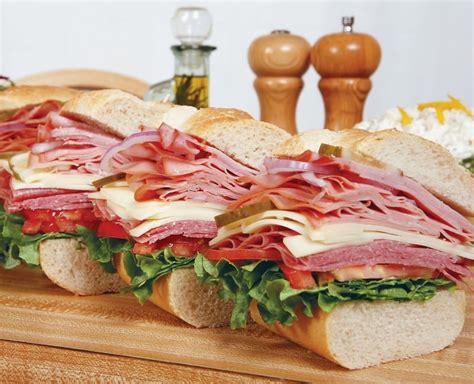 American Cold Cut Sub, Sliced - Prepared Food Photos, Inc.