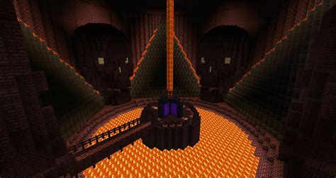 Seriously creepy nether portal room someone just built on our server : Minecraft