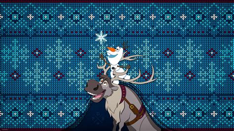 Try On Our Disney Ugly Christmas Sweater Wallpaper Featuring Olaf and ...