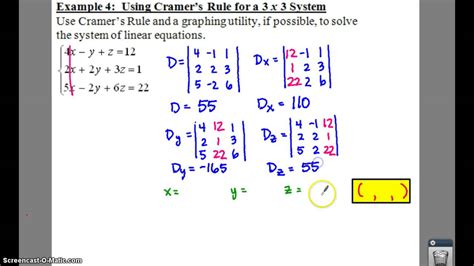 Cramer's Rule Examples at Gwendolyn Surette blog