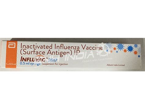 Influenza Virus Vaccine - H1N1 - (Influvac 2017) - Pharmaceutical ...