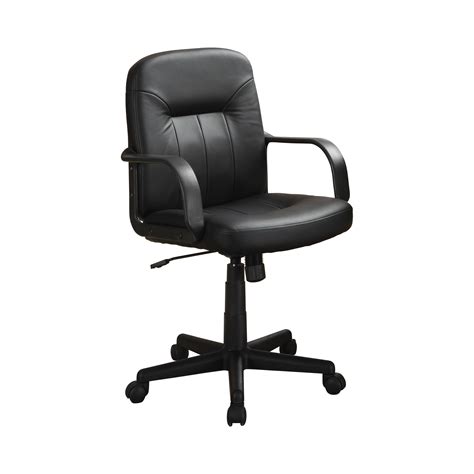 Minato Upholstered Adjustable Home Office Desk Chair Black