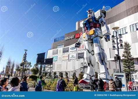 Gundam Statue at Odaiba Diver City Tokyo Editorial Image - Image of ...