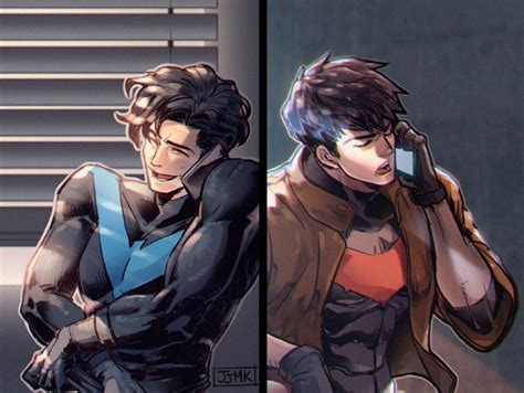 Nightwing & Red Hood.