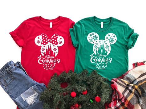 Disney Christmas Shirt, 2022 Disney Christmas Shirts, Matching Disney Vacation Shirt, Disney ...