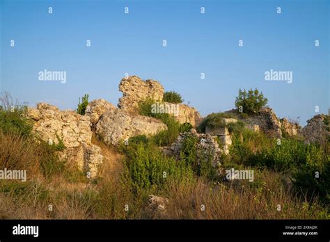 Ruins of ancient city Side, Antalya, Turkey Stock Photo - Alamy