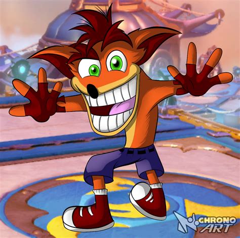 Crash Bandicoot (Fan-Art) by Chrono-The-Hedgehog on DeviantArt