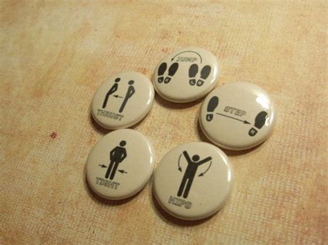 Time Warp Dance Steps Set of 5 One Inch Magnet Buttons or | Etsy | Rocky horror picture show ...