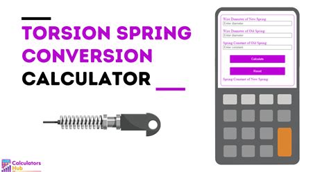 Torsion Spring Conversion Calculator Online