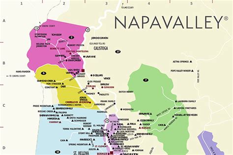 Napa Valley Map ~ AFP CV