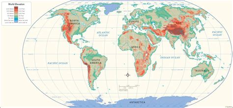 Elevation Map Of North America - Maping Resources