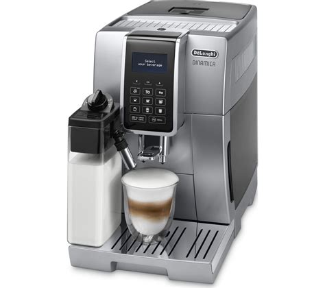 DELONGHI Dinamica ECAM350.75S Bean to Cup Coffee Machine - Silver Fast ...