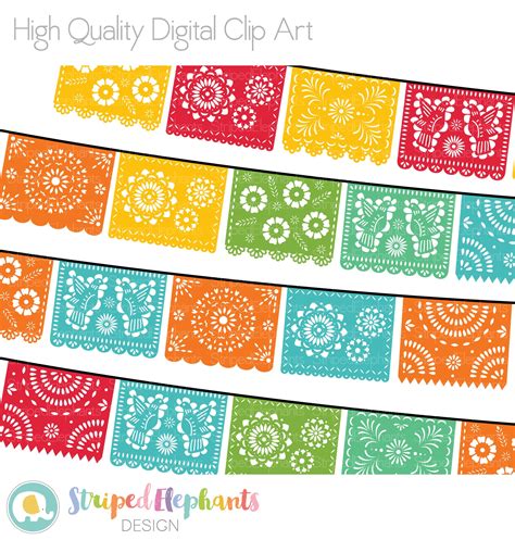 Papel Picado Banner Clipart