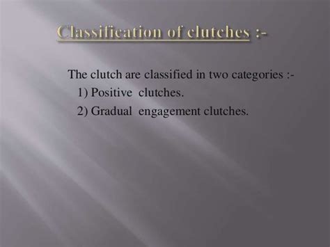 Fundamentals of clutch and its types