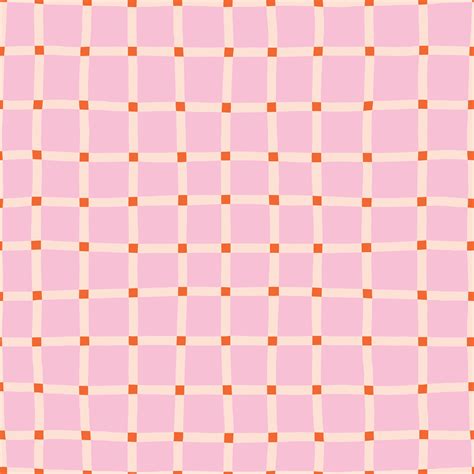 Creative checkered lines pattern. Vector seamless texture with hand ...