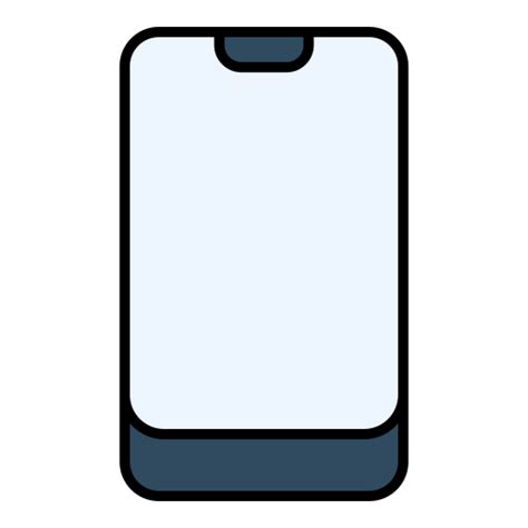 Mobile Generic Outline Color icon